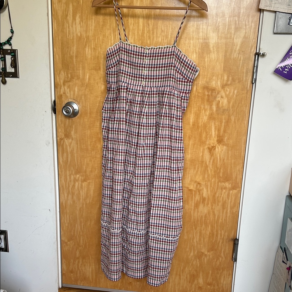 Plaid Spaghetti Strap Dress
